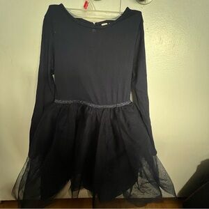 H&M Black Fit and Flare Dress with Bishop Sleeves for Prom